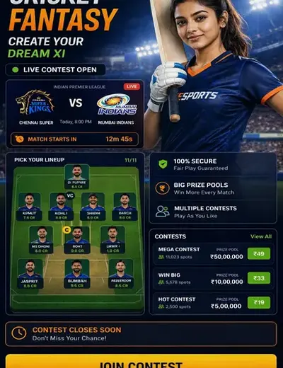 Lvbet (lvbet) fantasy cricket & matchday visual 3